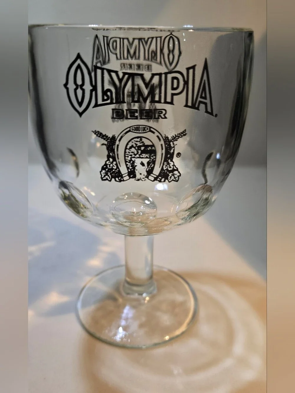 olympia beer clear glass